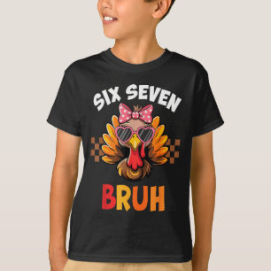 Funny 67 Meme Six Seven Bruh Aesthetic  T-Shirt