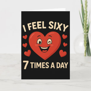 Funny 67 Meme Six Seven Heart Valentine Men Women  Card
