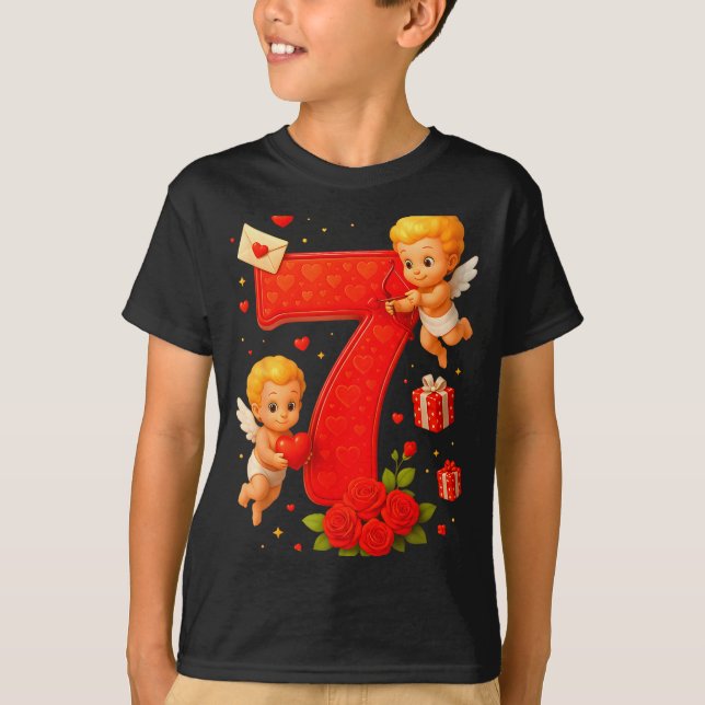 Funny 67 Meme Six Seven Matching Couples Valentine T-Shirt (Front)