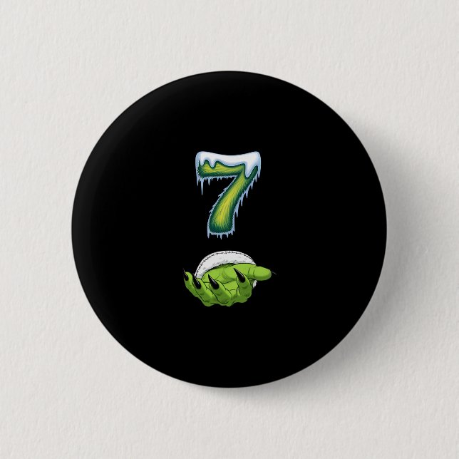 Funny 67 Meme Six Seven Scary Monster Hands Christ 2 Inch Round Button (Front)