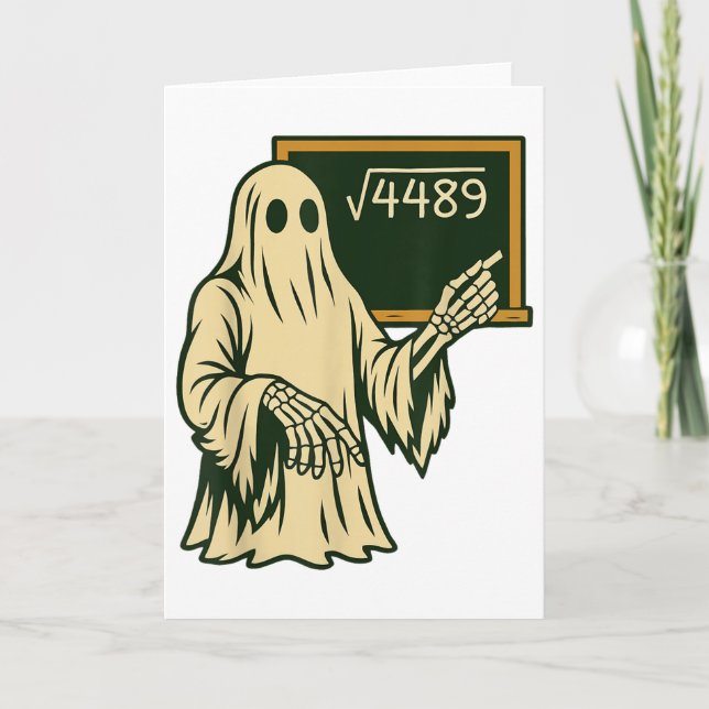 Funny 67 Meme Square Root 4489 Slang Math Teacher  Card (Front)