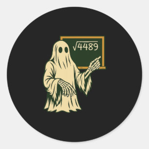 Funny 67 Meme Square Root 4489 Slang Math Teacher  Classic Round Sticker
