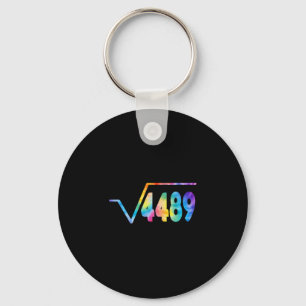 Funny 67 Meme Square Root 4489 Slang Math Teacher  Keychain