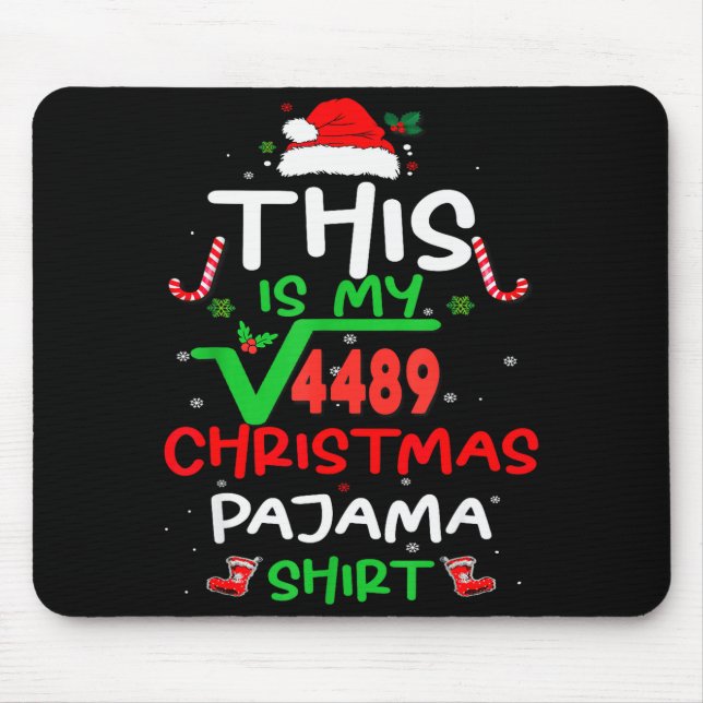 Funny 67 Meme Square Root 4489 Slang Math Teacher  Mouse Pad (Front)