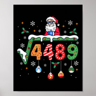 Funny 67 Meme Square Root 4489 Slang Math Teacher  Poster