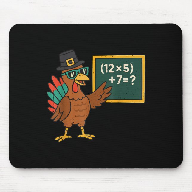 Funny 67 Meme Turkey Math Teacher Thanksgiving Mat Mouse Pad (Front)
