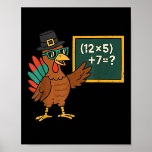 Funny 67 Meme Turkey Math Teacher Thanksgiving Mat Poster