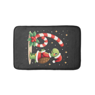 Funny 67 Meme Turtle Christmas PJm Men Women Famil Bath Mat