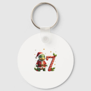 Funny 67 Meme Turtle Christmas PJm Men Women Famil Keychain