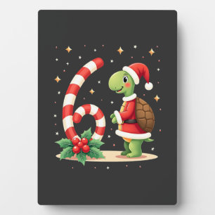Funny 67 Meme Turtle Christmas PJm Men Women Famil Plaque