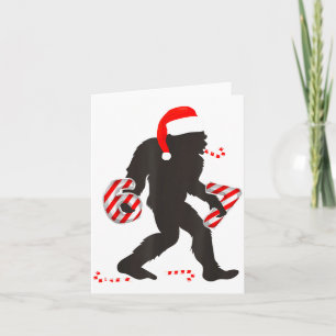 Funny 67 Meme With Bigfoot And Candy Canes Christm Card