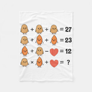 Funny 67 Order Of Operations Sweet Potato Grouchy  Fleece Blanket
