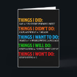 Funny 67 Six Seven 6 7 Meme Things Want To Do 6-7  Card<br><div class="desc">Funny 67 Six Seven 6 7 Meme Things Want To Do 6-7 Boys Girls</div>