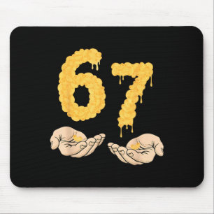 Funny 67 Six Seven Cheesy Mac & Cheese 6 7 Kid Mouse Pad