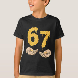 Funny 67 Six Seven Cheesy Mac &amp; Cheese 6 7 Kid T-Shirt