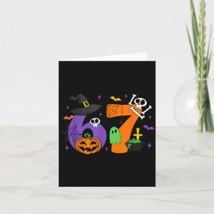 Funny 67 Six Seven Halloween Meme Gen Alpha  Card