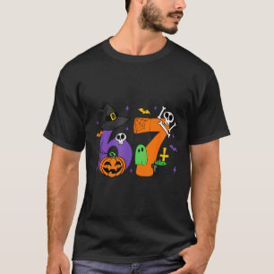 Funny 67 Six Seven Halloween Meme Gen Alpha  T-Shirt