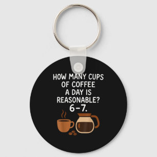 Funny 67 Six Seven Meme Coffee Lover Teacher Keychain