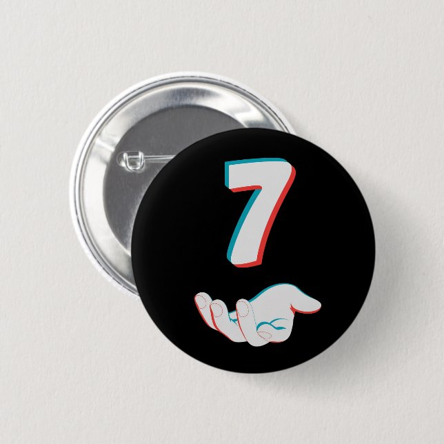 Funny 67 Six Seven Meme Couple Matching  2 Inch Round Button (Front & Back)