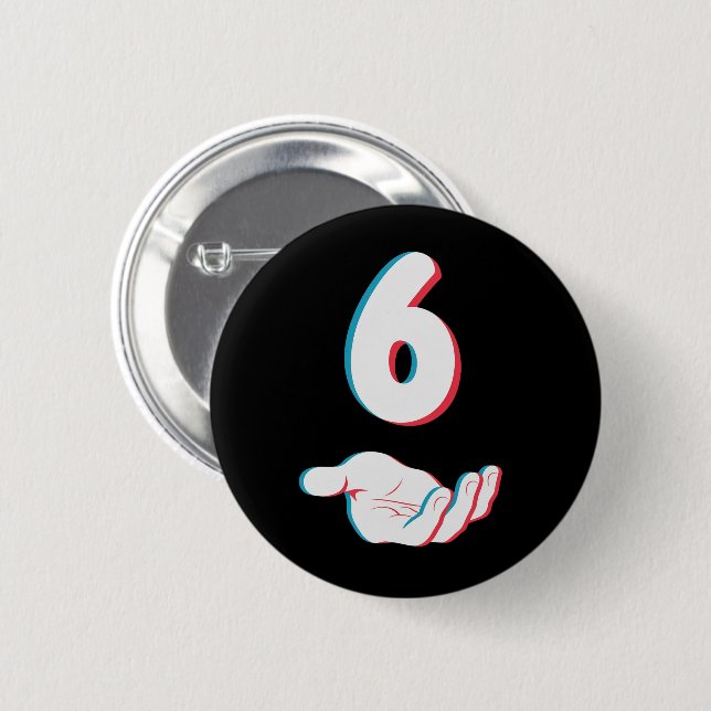 Funny 67 Six Seven Meme Couple Matching  2 Inch Round Button (Front & Back)
