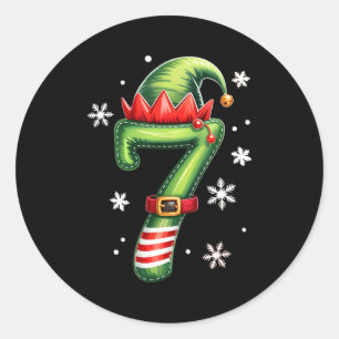 Funny 67 Six Seven Meme Couple Matching Christmas  Classic Round Sticker