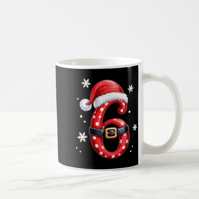 Funny 67 Six Seven Meme Couple Matching Christmas  Coffee Mug (Right)