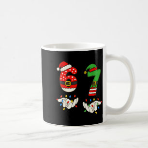 Funny 67 Six Seven Meme Couple Matching Christmas  Coffee Mug