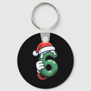 Funny 67 Six Seven Meme Couple Matching Christmas Keychain