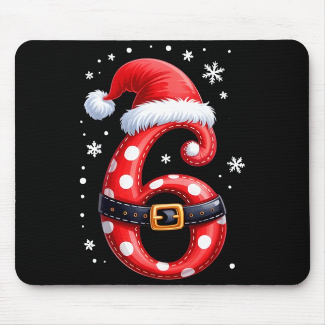 Funny 67 Six Seven Meme Couple Matching Christmas  Mouse Pad (Front)