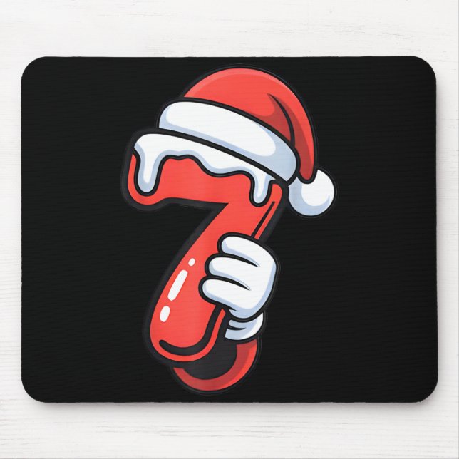 Funny 67 Six Seven Meme Couple Matching Christmas  Mouse Pad (Front)