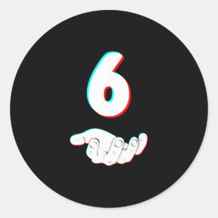 Funny 67 Six Seven Meme Couple Matching Halloween Classic Round Sticker