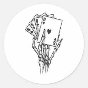 Funny 67 Six Seven Meme Couple Matching Halloween  Classic Round Sticker