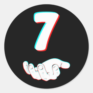 Funny 67 Six Seven Meme Couple Matching Halloween Classic Round Sticker