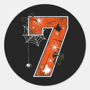 Funny 67 Six Seven Meme Couple Matching Halloween  Classic Round Sticker