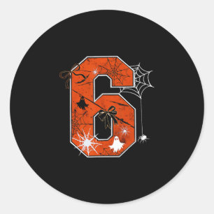 Funny 67 Six Seven Meme Couple Matching Halloween  Classic Round Sticker