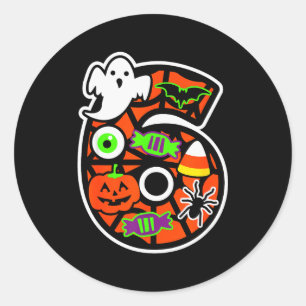 Funny 67 Six Seven Meme Couple Matching Halloween Classic Round Sticker