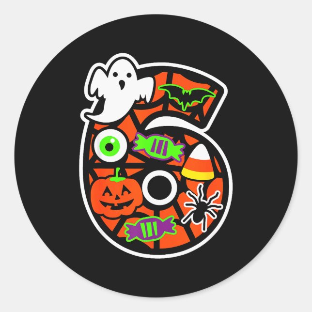 Funny 67 Six Seven Meme Couple Matching Halloween  Classic Round Sticker (Front)