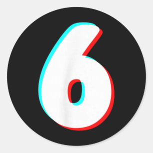 Funny 67 Six Seven Meme Couple Matching Halloween  Classic Round Sticker