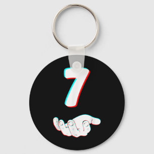 Funny 67 Six Seven Meme Couple Matching Halloween  Keychain