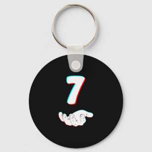 Funny 67 Six Seven Meme Couple Matching Halloween  Keychain