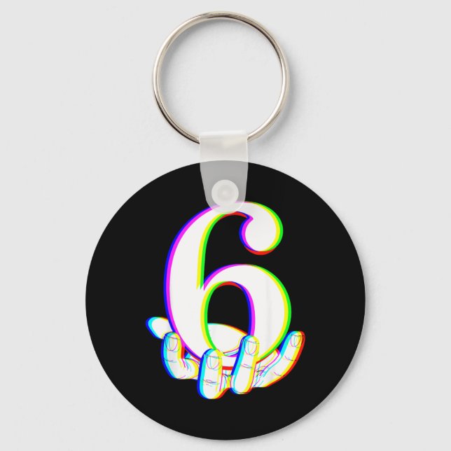 Funny 67 Six Seven Meme Couple Matching Halloween Keychain (Front)