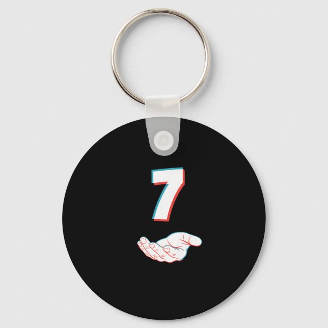 Funny 67 Six Seven Meme Couple Matching Halloween  Keychain (Front)