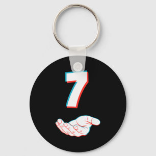 Funny 67 Six Seven Meme Couple Matching Halloween Keychain