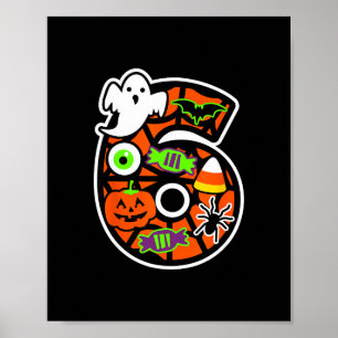 Funny 67 Six Seven Meme Couple Matching Halloween  Poster
