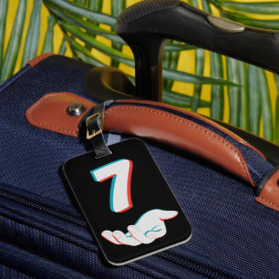 Funny 67 Six Seven Meme Couple Matching Luggage Tag