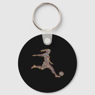 Funny 67 Six Seven Soccer Goalkeeper Funny Meme Ch Keychain