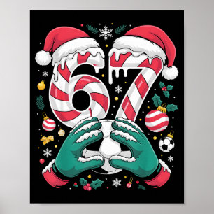 Funny 67 Six Seven Soccer Goalkeeper Funny Meme Ch Poster