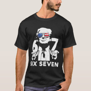 Funny 67 Six Seven Trump Meme  T-Shirt