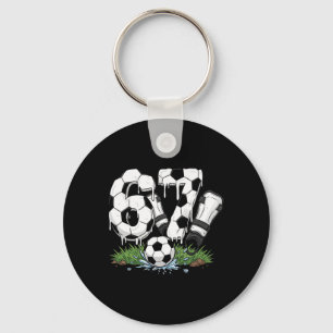 Funny 67 Soccer Drip Number 67 Soccer Keychain