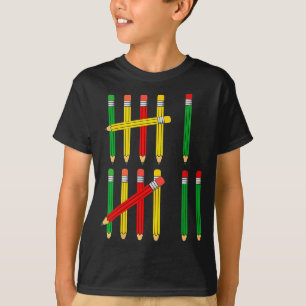 Funny 67 Tally Marks Math For Teachers Students Si T-Shirt